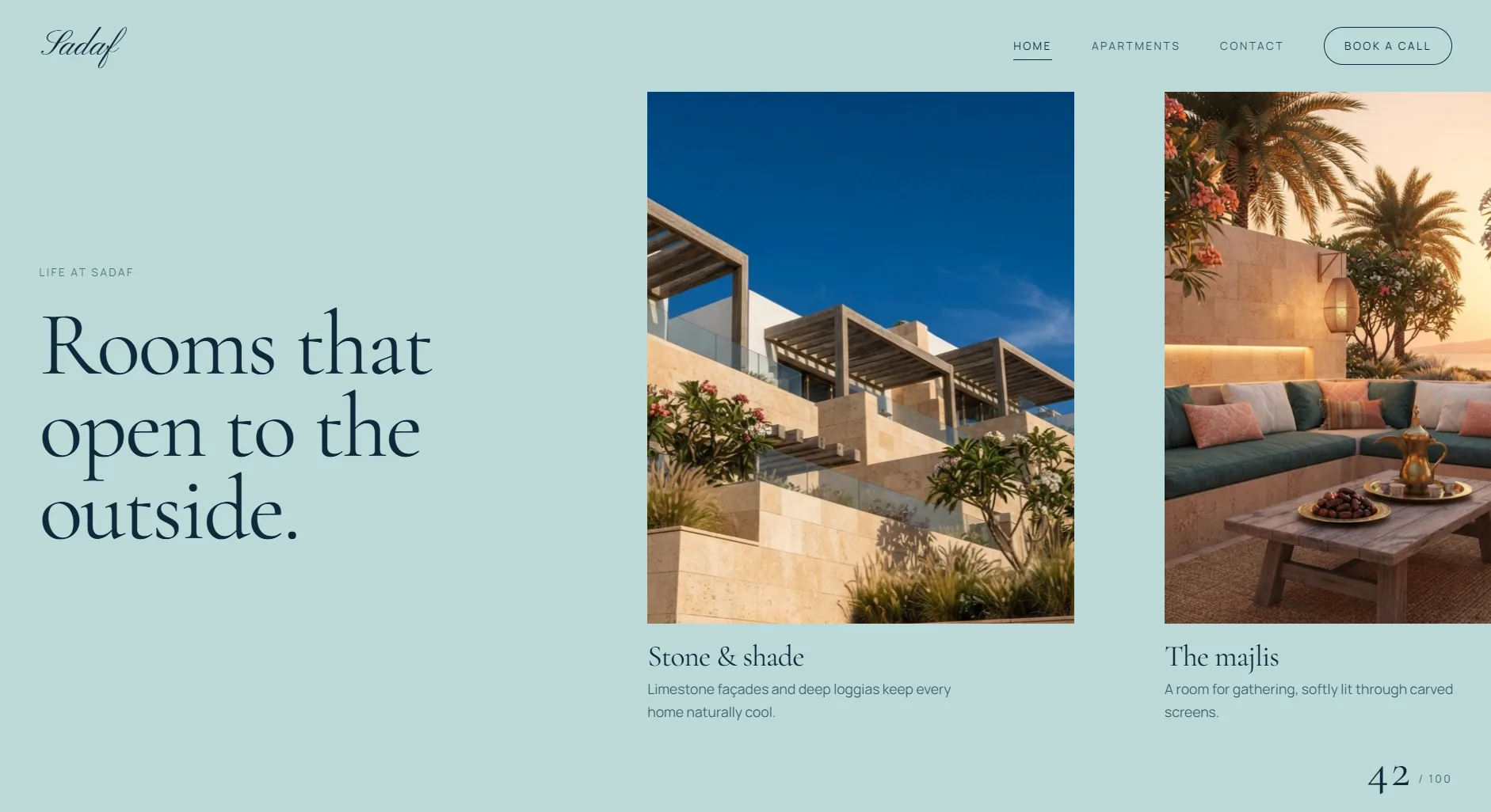 Sadaf — Red Sea Residences — Rooms that open to the outside