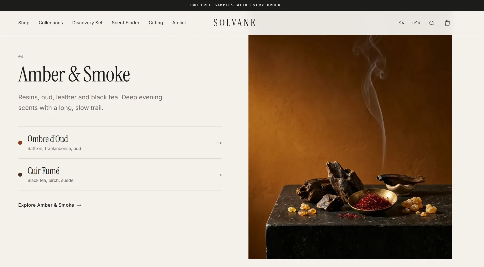 Solvane — Niche Perfume Store — Shop by scent family