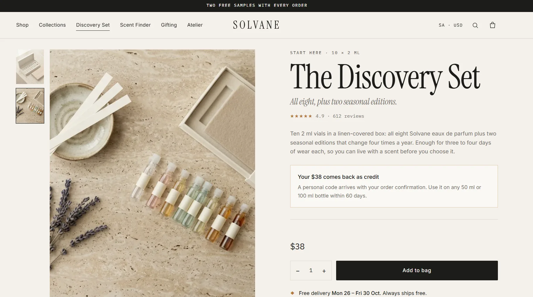 Solvane — Niche Perfume Store — Try everything, risk nothing